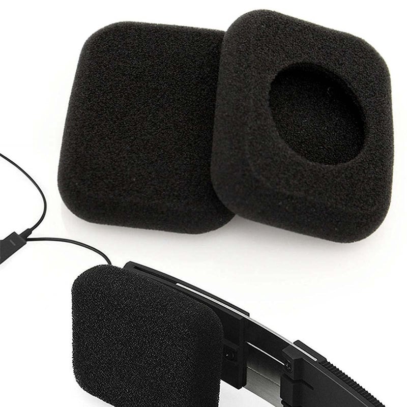 Rhinenet Replacement Earpads Compatible for Bang & Olufsen B&O Beoplay Form 2 2i Headphones Earphone Ear Pads Cover Sponge Square Foam Ultra Soft Cushions Durable Comfortable Black 4PCS - Image 5